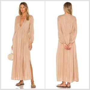 Sundress Kaftan Chicago Long Bling Maxi Dress in Roma Cafe Au Lait Size …